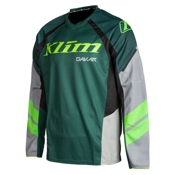 Jerseys MX-Enduro Klim Dakar Jersey Electrik Gecko
