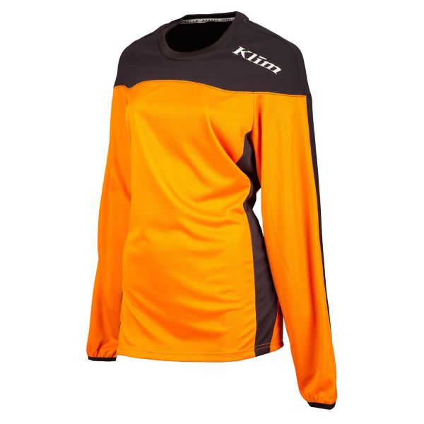 Jerseys MX-Enduro Klim MX/Enduro Jersey Women Rebelle Ember Orange/Black 25