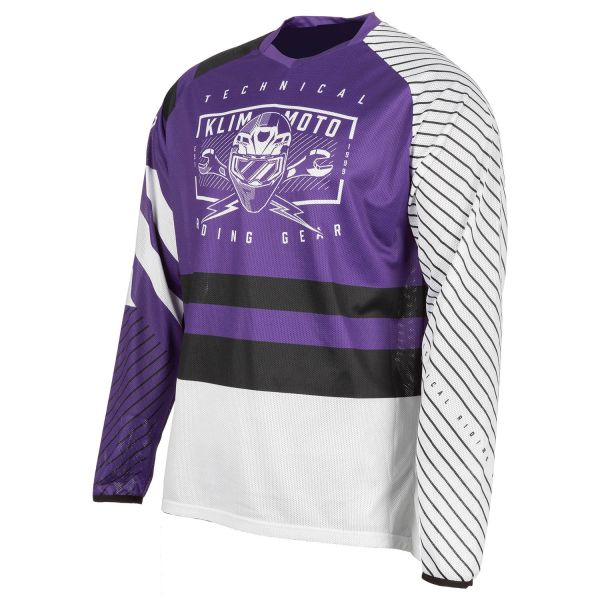 Jerseys MX-Enduro Klim Moto Enduro Jersey Petrol Octane Heliotrop/White 24