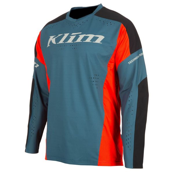 Jerseys MX-Enduro Klim Enduro Moto Jersey XC Pro Redrock/Petrol 24