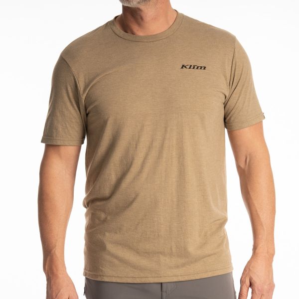 Casual T-shirts/Shirts Klim T-Shirt Mountain Peak Tri-blend Coyote Brown Heather/Monument 25