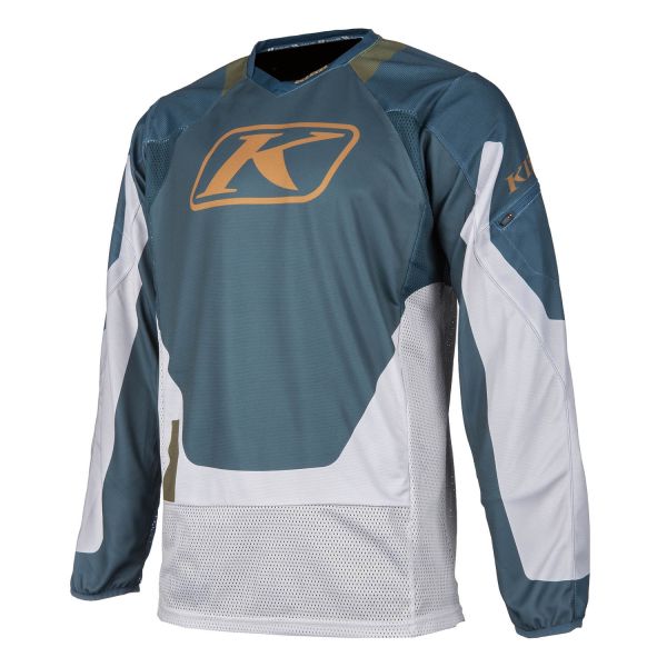 Jerseys MX-Enduro Klim MX/Enduro Jersey Dakar Petrol/High Rise 25