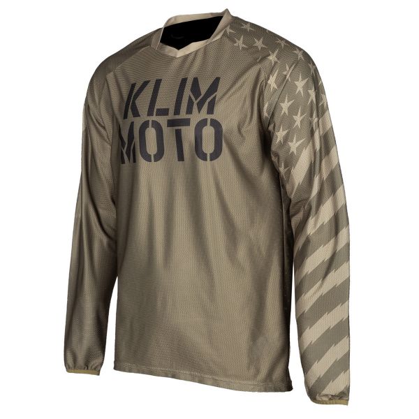 Jerseys MX-Enduro Klim Petrol Jersey Burnt Olive