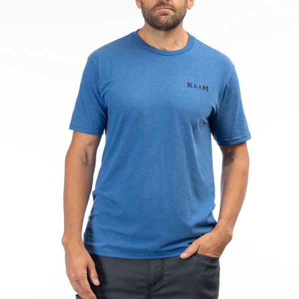 Casual T-shirts/Shirts Klim Pinned Tri-blend Tee Royal Frost/Dress Blues 24