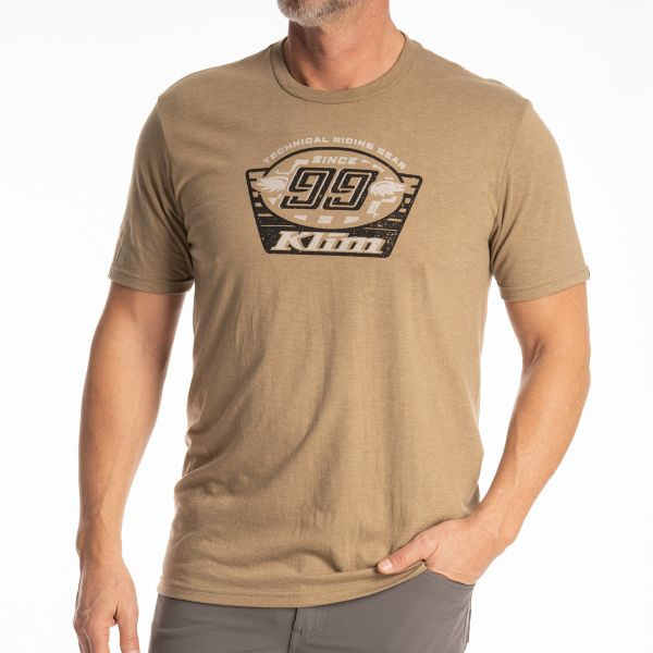 Tricouri/Camasi Casual Klim Tricou Pioneer 99 Tri-blend Coyote Brown Heather/Monument 25
