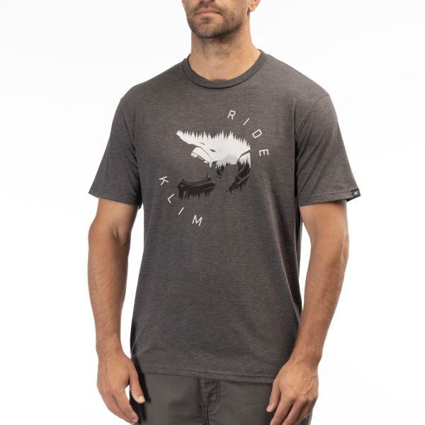 Casual T-shirts/Shirts Klim Ride Tri-blend Tee Heathered Charcoal/Monument 24