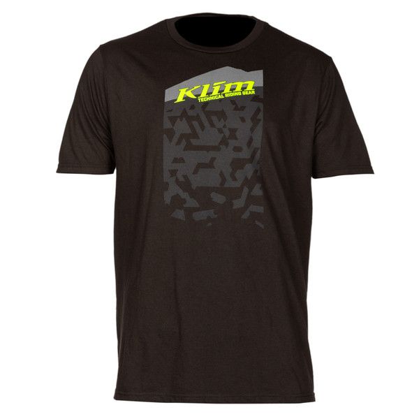 Casual T-shirts/Shirts Klim Tee Squad SS T 3X Black/Hi-Vis 23