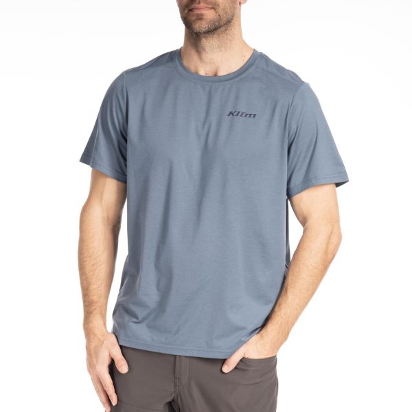 Tricouri/Camasi Casual Klim Tricou Static Peak Blue Fusion 24