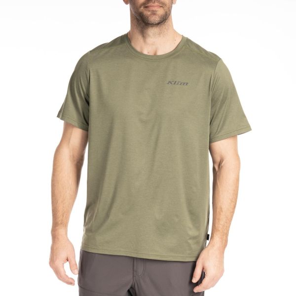Tricouri/Camasi Casual Klim Tricou Static Peak Bronze Green 24