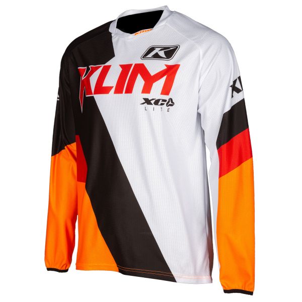 Tricouri MX-Enduro Klim Tricou Enduro XC Lite Orange Krush