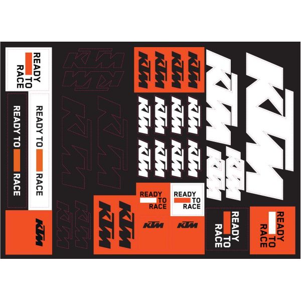Graphics KTM Corporate Sticker Sheet KTM