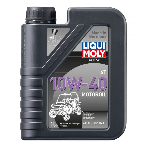  Liqui Moly ENGINE OIL ATV 4T MOTOROIL 10W-40 SYNTHETIC TECHNOLOGY 1 LITER 3013