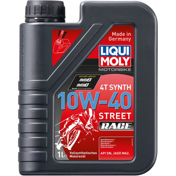 4 stokes engine oil Liqui Moly 4t Syn 10w40 Str Race 1l 20753