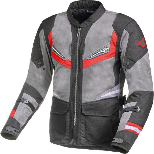 Geci Moto Textil Macna Geaca Moto Tetila Touring AEROCON Black/Grey/Red