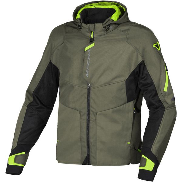Geci Moto Textil Macna Geaca Moto Tetila WP BEACON Green/Yellow Fluo