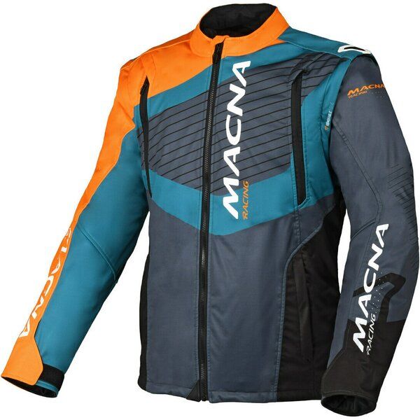 Geci Enduro Macna Geaca Moto Textil Enduro/Adventure CREST Grey/Blue/Orange