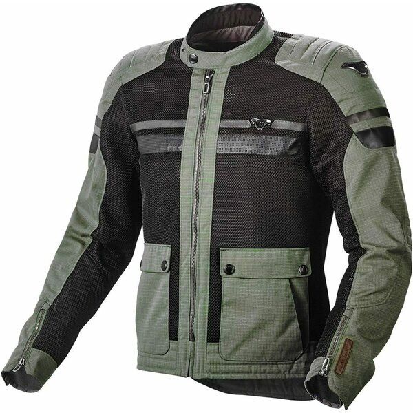 Geci Moto Textil Macna Geaca Moto Textil FLUENT Black/Green