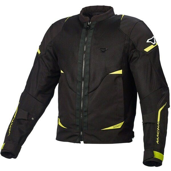 Geci Moto Textil Macna Geaca Moto Textil HURRACAGE Black/Yellow Fluo