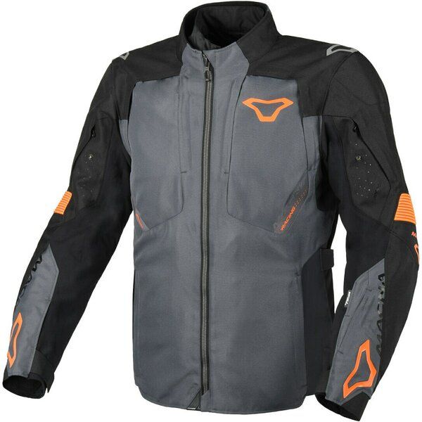 Geci Moto Textil Macna Geaca Moto Textil Touring/Adventure NOTCH Black/Grey/Orange