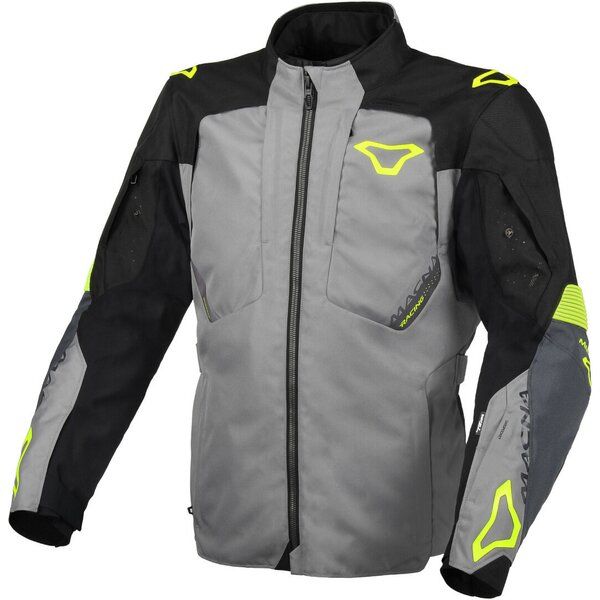 Geci Moto Textil Macna Geaca Moto Textil Touring/Adventure NOTCH Grey/Yellow Fluo