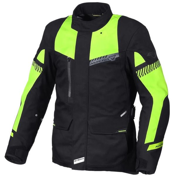 Geci Moto Textil Macna Geaca Moto Textil Touring/Adventure WP ASPIRE Black/Yellow Fluo