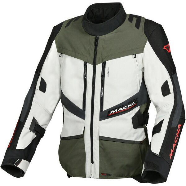 Geci Moto Textil Macna Geaca Moto Textil Touring/Adveture WP DOMANE Light Grey/Green