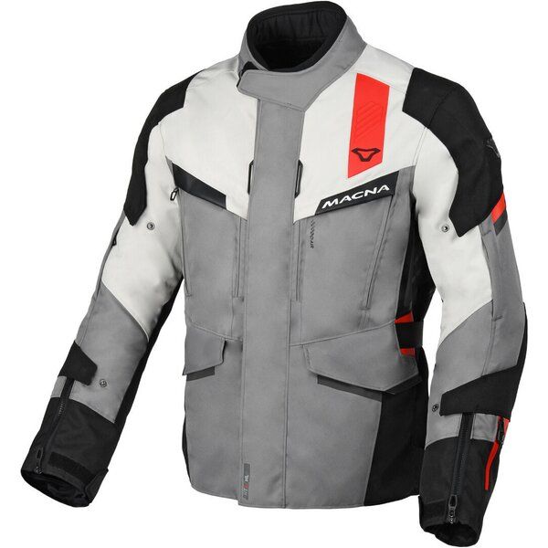 Geci Moto Textil Macna Geaca Moto Textil Touring ZASTRO WP Light Grey/Dark Grey/Black