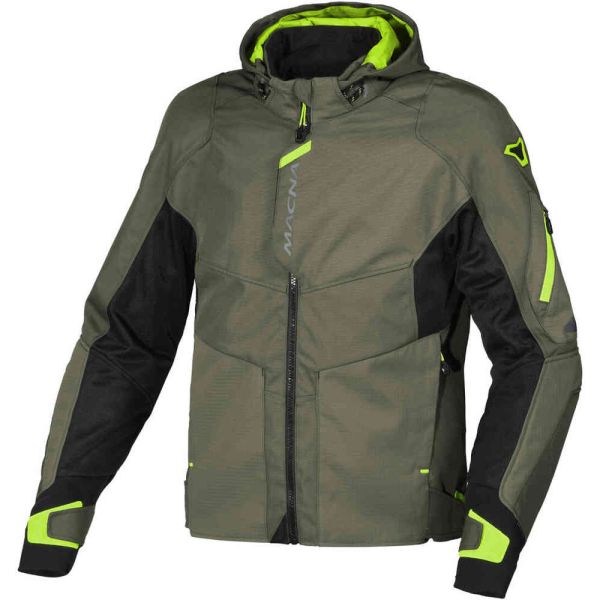 Geci Moto Textil Macna Geaca Moto Textila Beacon WP Light Green/Flo Yellow