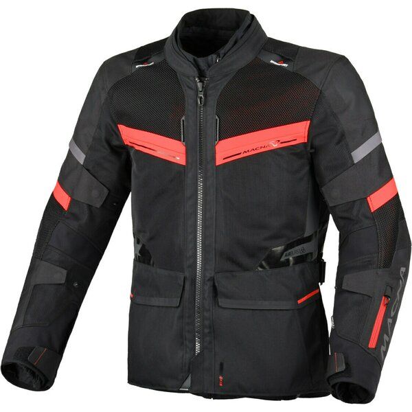 Geci Moto Textil Macna Geaca Moto Textila Touring WP CAPTANE Black/Red
