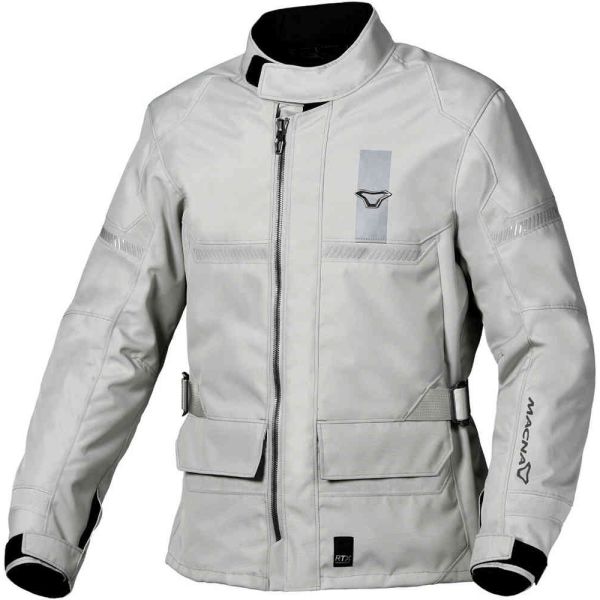 Geci Moto Textil Macna Geaca Moto Textila Velotura Light Gray