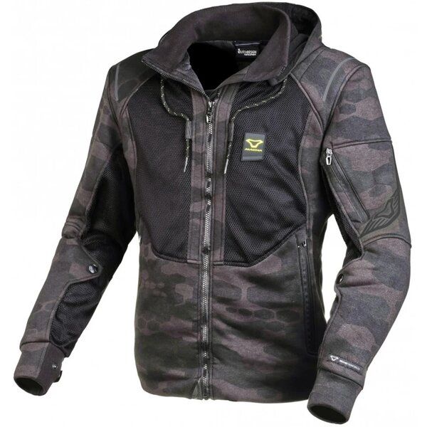 Geci Moto Textil Macna Hanorac Moto Textil BREEZE Black/Grey Camo