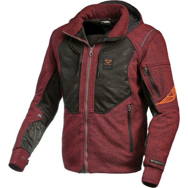 Geci Moto Textil Macna Hanorac Moto Textil BREEZE Burgundy/Black