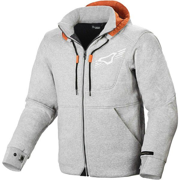 Geci Moto Textil Macna Hanorac Moto Textil DISTRICT Light Grey