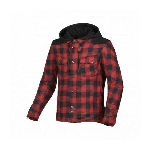 Textile jackets Macna Moto Textile Hoodie INLAND Black/Red