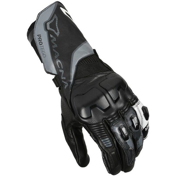 Manusi Moto Sport si Piele Macna Manusi Moto Piele PROTEGO Black/Grey