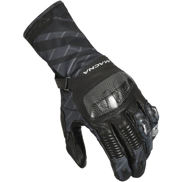 Manusi Moto Touring Macna Manusi Moto Piele/Textil KROWN Black