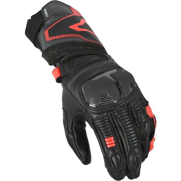 Manusi Moto Sport si Piele Macna Manusi Moto Piele THANDOR Black/Red