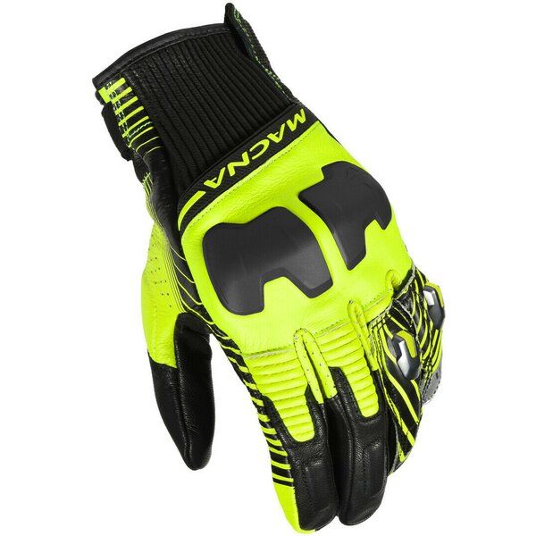 Manusi Moto Sport si Piele Macna Manusi Moto Piele ULTRAXX Black/Yellow Fluo