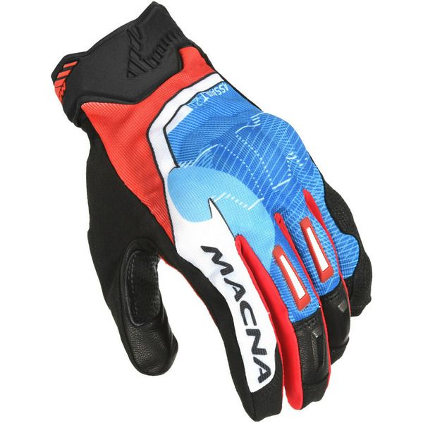 Manusi Moto Sport si Piele Macna Manusi Moto Textil ASSAULT 2.0 Black/Blue/Red