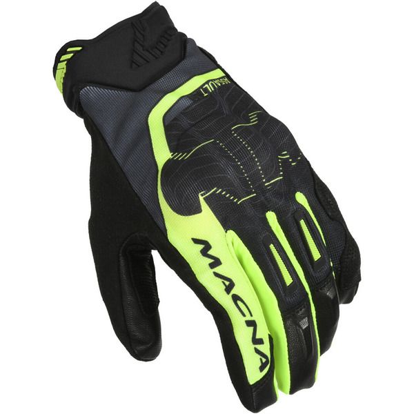 Manusi Moto Sport si Piele Macna Manusi Moto Textil ASSAULT 2.0 Black/Yellow