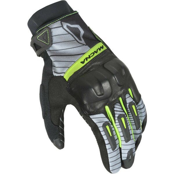 Manusi Moto Touring Macna Manusi Moto Textil WP ATTILA RTX Black/Yellow Fluo