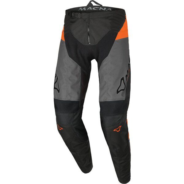 Pantaloni MX-Enduro Macna Pantaloni Moto MX/Enduro BACKYARD-1 Black/Grey/Orange