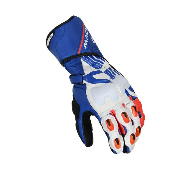 Manusi Moto Sport si Piele Macna Manusi Moto Piele POWERTRACK Blue/White/Orange