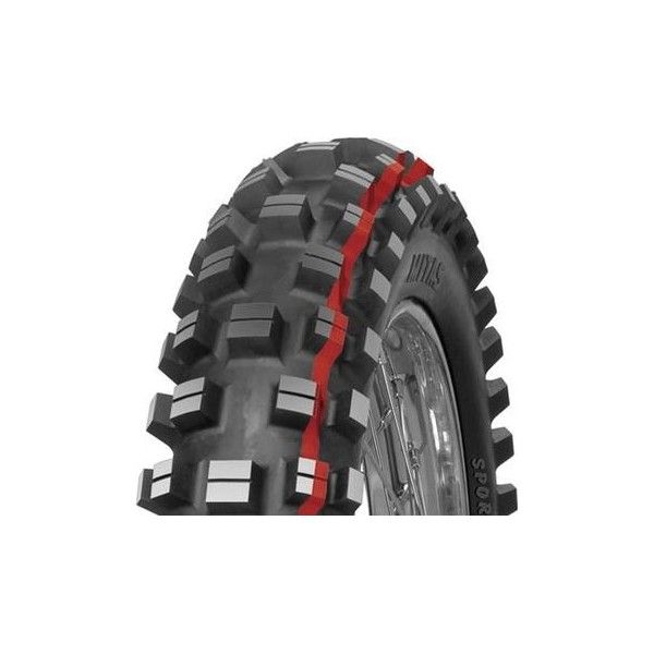 MX Enduro Tires Mitas XT-754 110/100-18 Red Stripe 64P TT Tyre