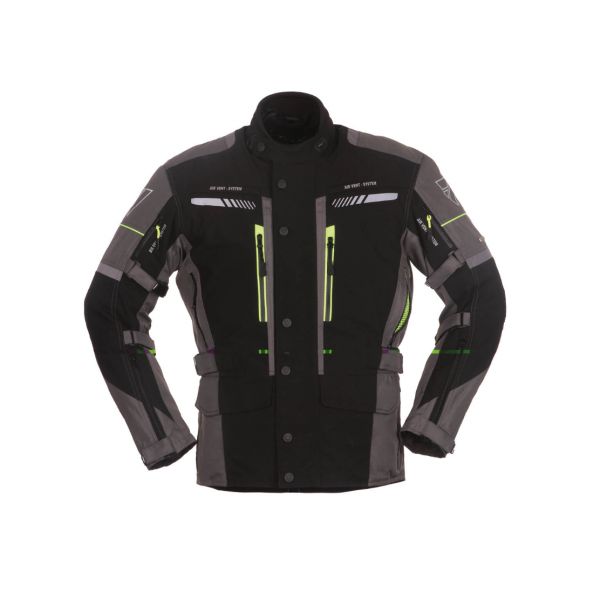 Geci Moto Textil Modeka Geaca MotoTextila Impermeabila Winslow Black/Gray