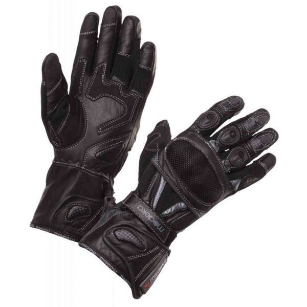 Manusi Moto Sport si Piele Modeka Manusi Piele Sahara Traveller Black
