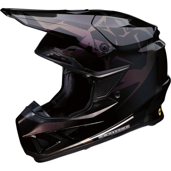 Helmets MX-Enduro Moose Racing FI AGROID MIPS - Black/Purple Helmet