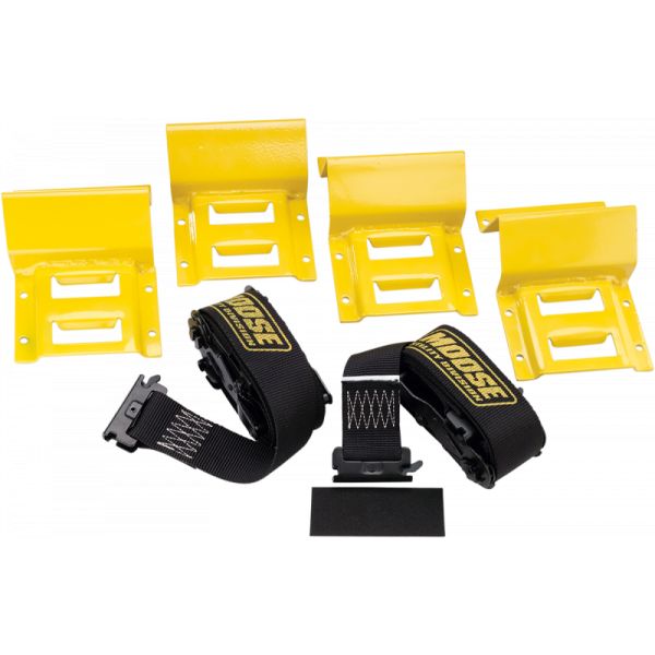 ATV/UTV Loading Ramp Moose Racing Strap Kit Tie-down Wheel/chock/ratchet Yellow