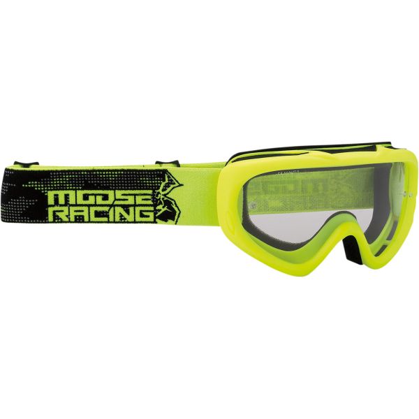 Kids Goggles MX-Enduro Moose Racing Youth Qualifier Agroid Goggles Hi-Viz Yellow