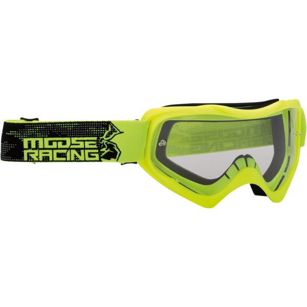 Goggles MX-Enduro Moose Racing Qualifier Agroid Goggles Hi-Viz Yellow